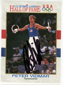 1991 -PETER VIDMAR- GUARANTEED Signed/Autograph/Auto Impel Olympics HOF Card
