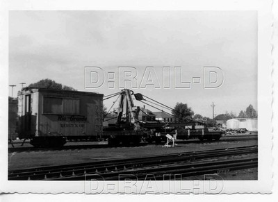 9A503 RP 50er Jahre DENVER RIO GRANDE WESTERN RAILROAD DERRICK CRANE '' OVP ''
