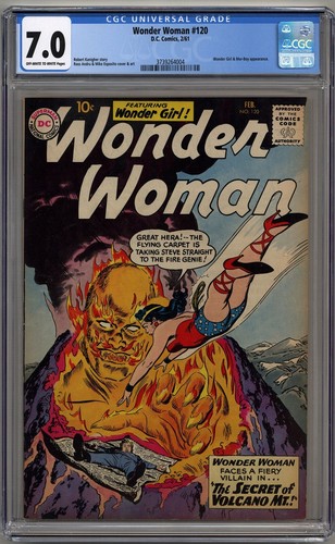 WONDER WOMAN #120 CGC 7.0 OFF-WHITE TO WHITE PAGES DC COMICS 1961