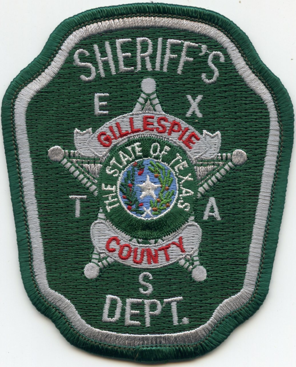 old style GILLESPIE COUNTY TEXAS TX Sheriff's Department SHERIFF POLICE