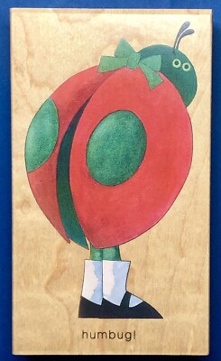 NEW! HUMBUG by Stamps Happen ladybug scrooge christmas ladybird bug ...