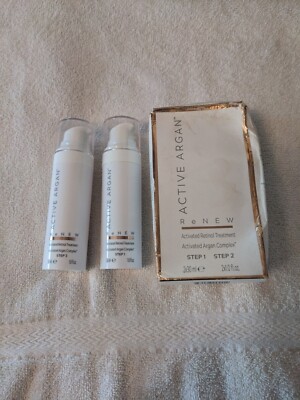  Active Argan Renew activated Retinol 2-Step Beauty Treatment  no seal on box 