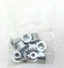 Chainring Bolts/Nuts Steel 8x10mm for Older Double Rings Set of 5 New