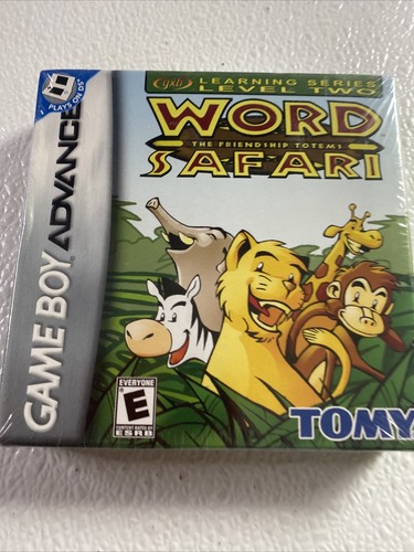 Nintendo  Game Boy Advance Word SAFARI Learning Series Level 2 New Sealed - Afbeelding 1 van 11