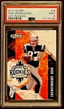 2010 ROB GRONKOWSKI RC, PSA 9, Score HOT ROOKIES #26; Future HOF; Pop 1 of 39