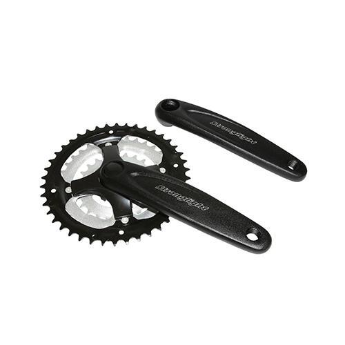 Pédalier VTT Argos 8/9V Argenté 42-34-24 pour vos Sorties Nature et Balades en Forêt