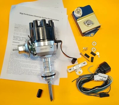 ForMOPAR 340 360 318 HiPo Electronic Ignition Kit Plymouth Dodge Black Brass Cap - Image 1 of 4