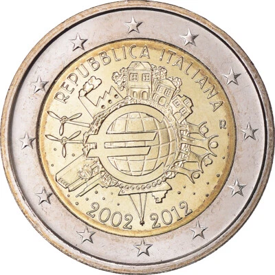 [#1160699] Italie, 2 Euro, 10 ans de l'Euro, 2012, SPL, Bimétallique - Photo 1/2