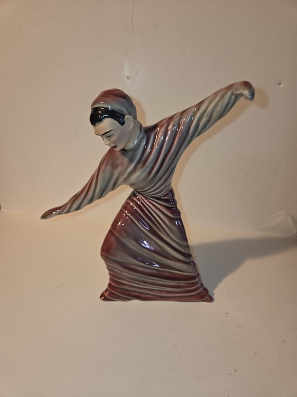 9 1/2" CERAMIC ARTS STUDIO DANCE MODERNE MAN  FIGURINE  Madison, WI