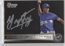 2014 Bowman Bowman Black Collection Auto 23/25 Yimi Garcia #BB-YG Auto s3g