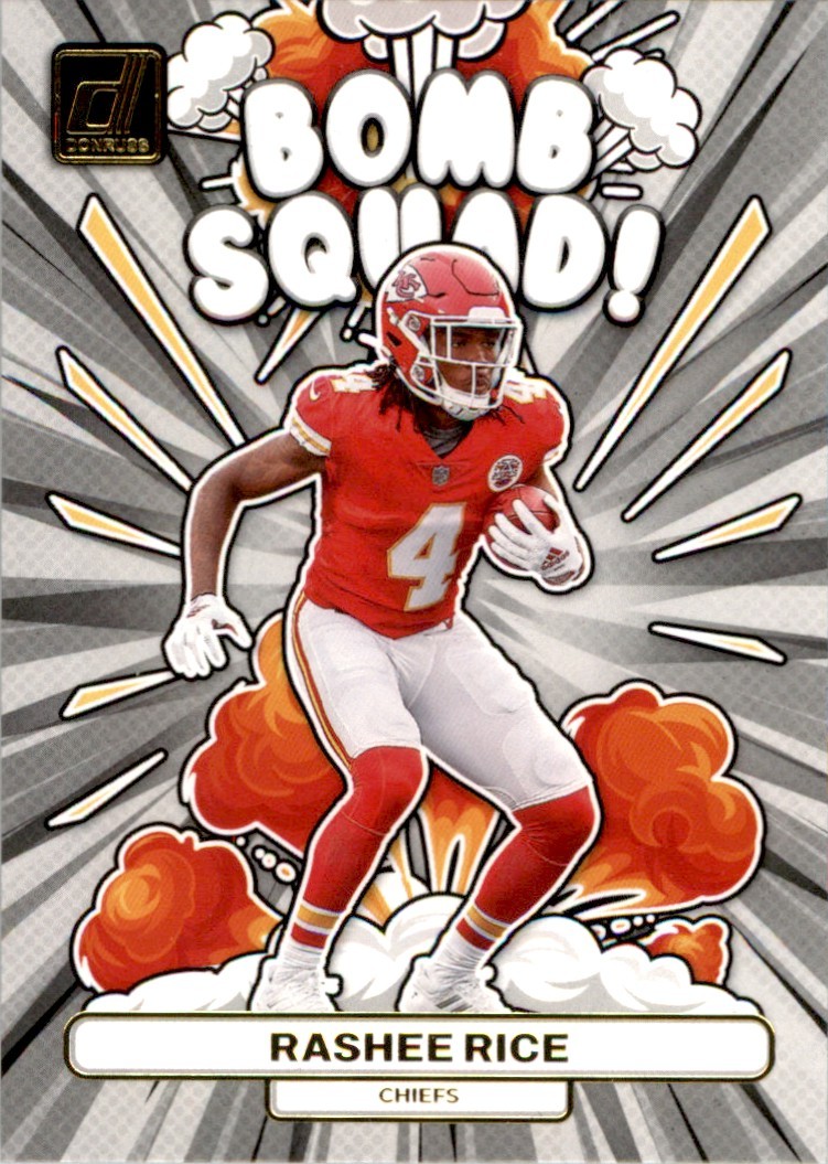 Rashee Rice 2023 Donruss Bomb Squad #BS-16 Kansas City Chiefs
