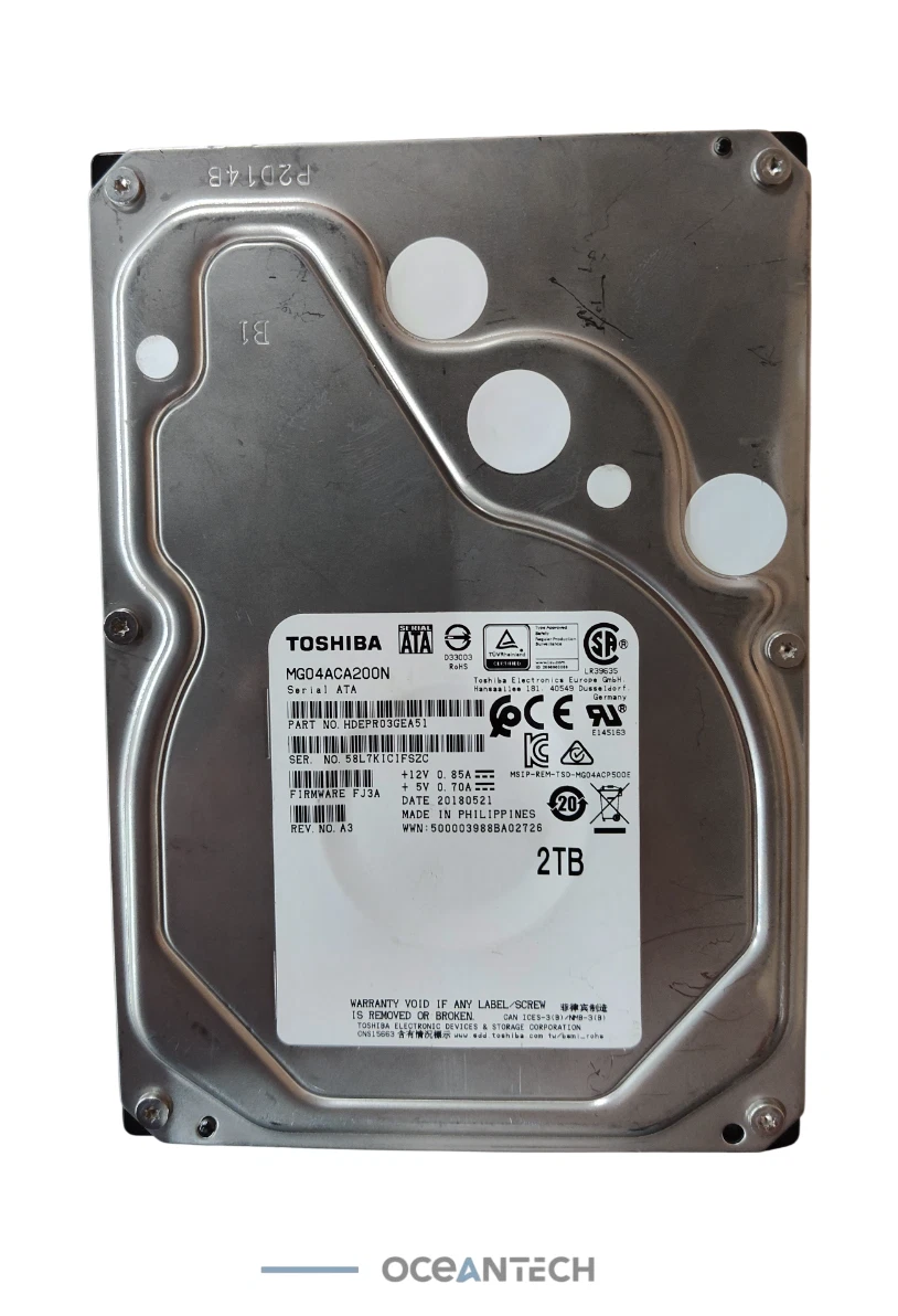 Toshiba SATA II Internal Hard Disk Drives 2TB Storage Capacity for