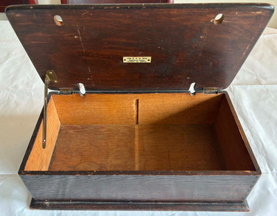 Vintage Holz Diener Herren Zubehör Aufbewahrungsbox