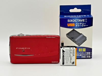 Exc+5] FUJIFILM FinePix Z950EXR Red 16.0MP Digital Camera from