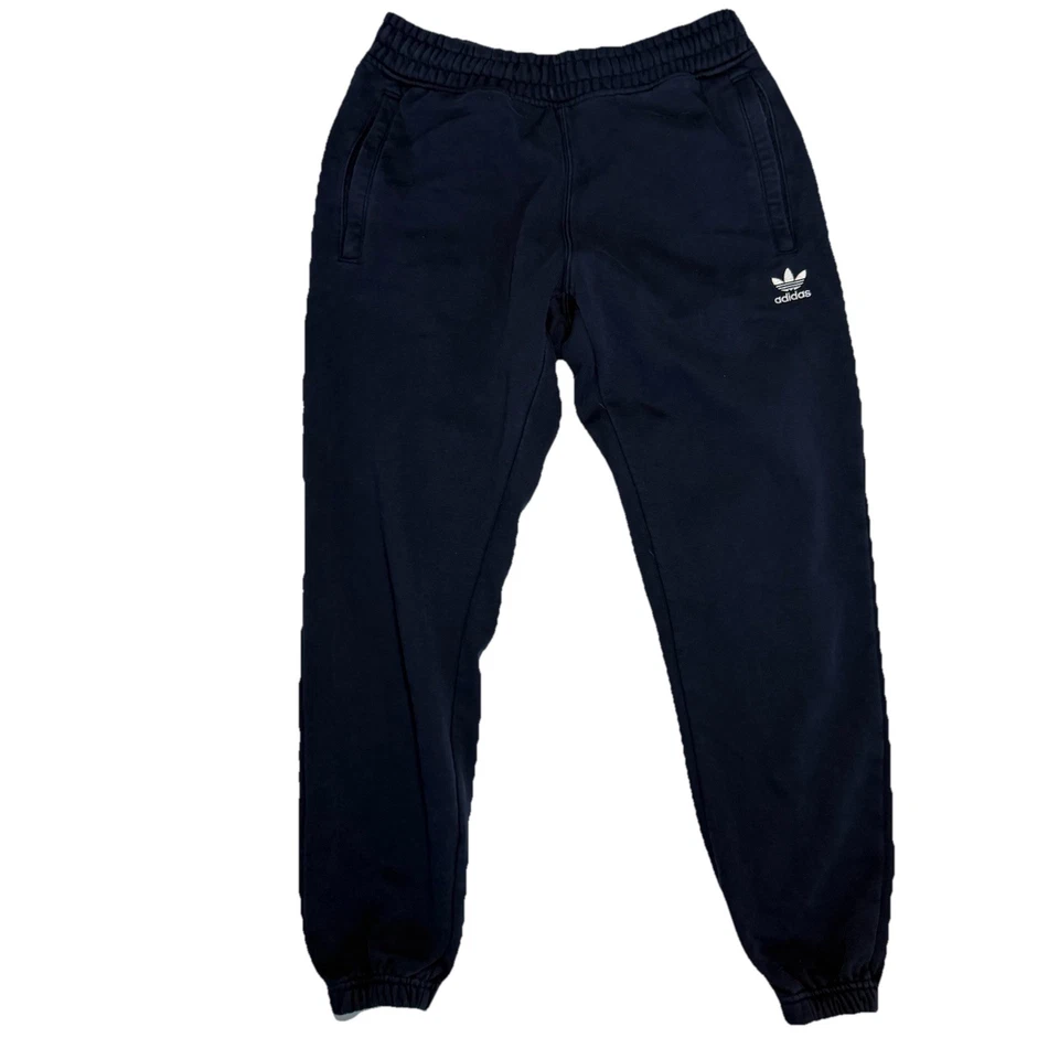 Pantalones deportivos Adidas Trefoil Essentials para hombre azul marino excelente estado talla M Foto 2 de 4