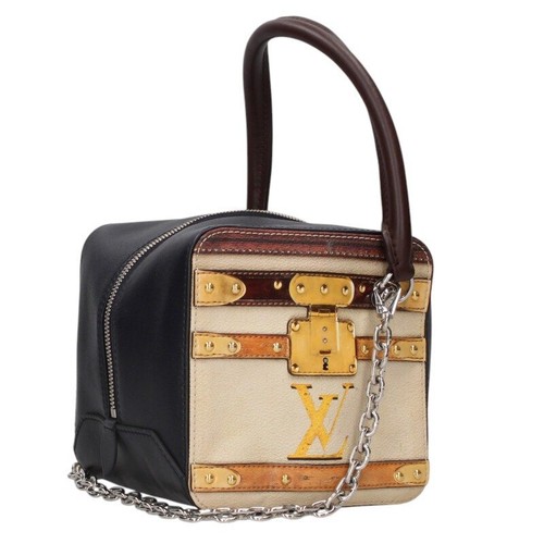 Louis Vuitton M52350 trompe l'oeil square 2way chain Shoulder Bag 902016