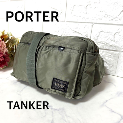 #ad #ad PORTER Tanker Mini Waist Shoulder Bag Sage Green Yoshida Japan Crossbody Used $153.77