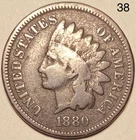 1880 Indian Head Penny Cent