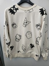 Sanrio Hello Kitty Friends Sweatshirt Womens S Pullover All Over Print Oversize