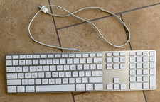 Apple - Wired USB Keyboard for Mac OS - Silver/White Model A1243 - MB110LL/B