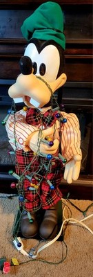 Vintage 1995 Disney GOOFY Christmas Figure By Telco PLEASE READ DESCRIPTION