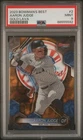 Aaron Judge 2023 Bowman's Best Gold Lava /75 #2 PSA 9 - Yankees
