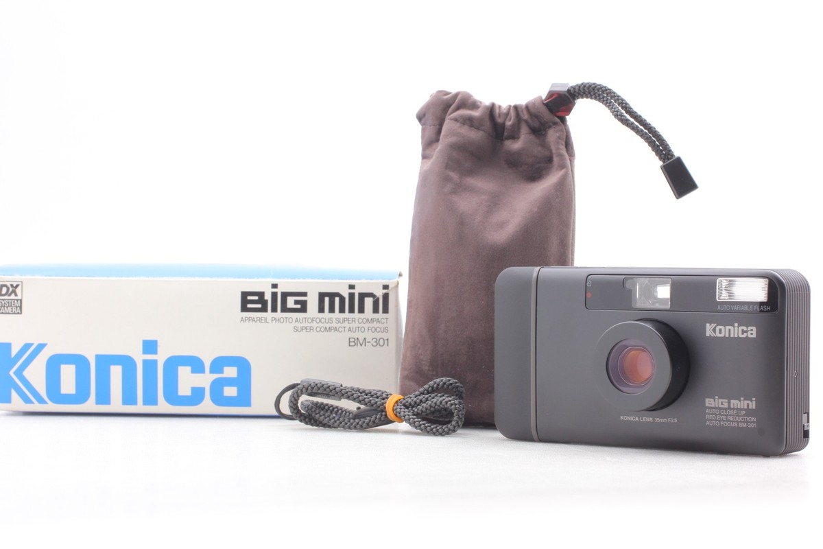All Perfect [Unused in Box] Konica Big mini BM-301 Black 35mm Film