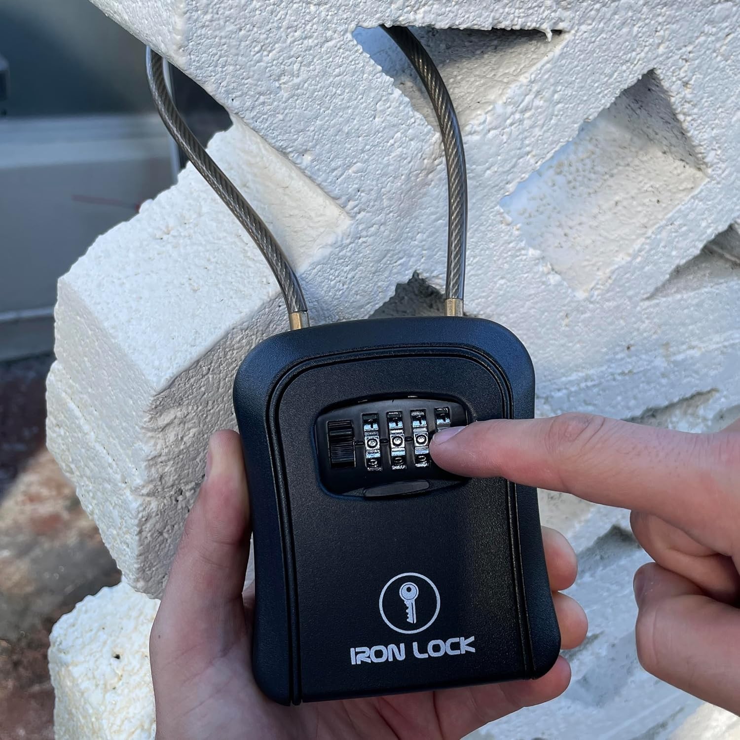 Durable Waterproof Key Safe Box with Resettable Code - Perfect for All Locations