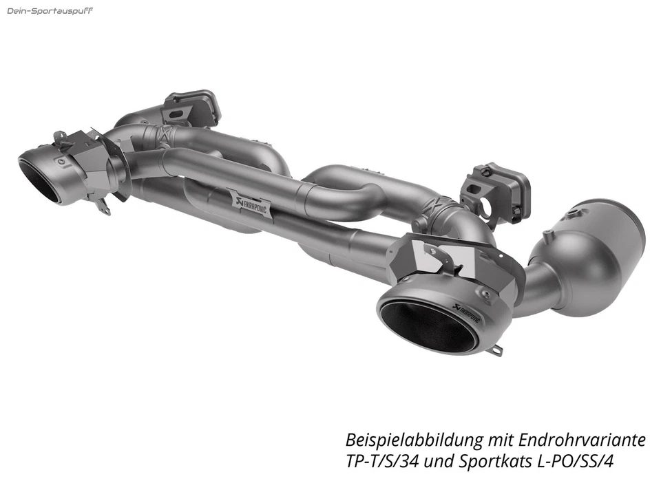 Akrapovic Titan Duplex Sistema Di Scarico Porsche 911 992 Turbo E Turbo S - Immagine 2 di 2