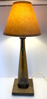 Don Julio 1942 Tequila TABLE LAMP Package with Kraft Shade LED Bulb & Wood Base