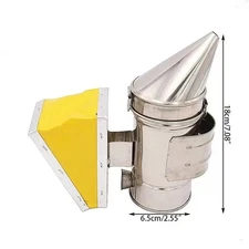 Bee Hive Smoker Stainless Steel with Heat Shield Calming Beekeeping Equipment