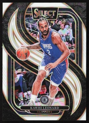 2024-25 Panini Select White Prizm 128/149 Kawhi Leonard #105 GS1