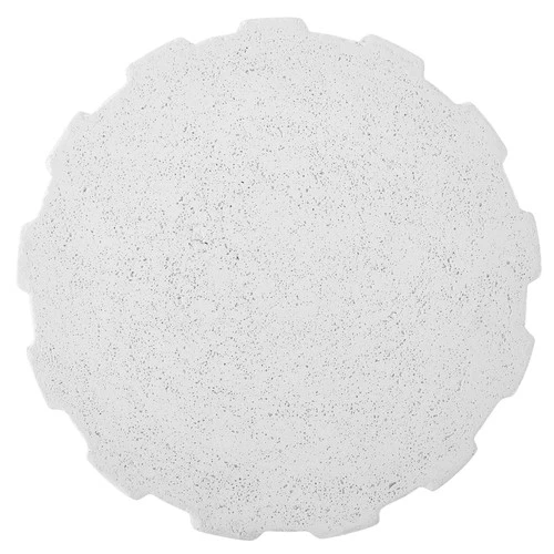 Uttermost 50198 Jane 16" Diameter Concrete Table - White - Picture 3 of 4