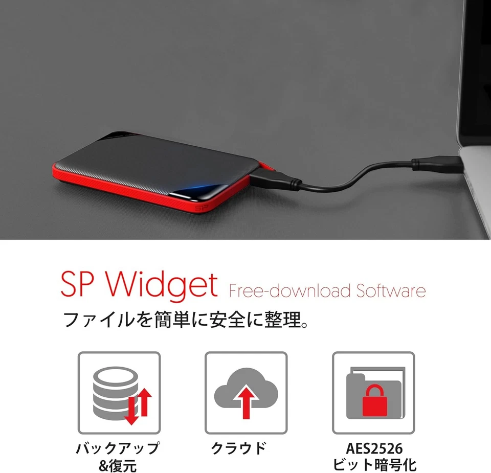 Silicon Power 5 TB Portable Hard Drive, Armor A62, IPX4 Water-Resistant and Mili - Image 3 of 4