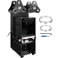 Uimoso Automatic Tea Cup Sealing Machine, 500-650 Cups/H, 180 mm, Black