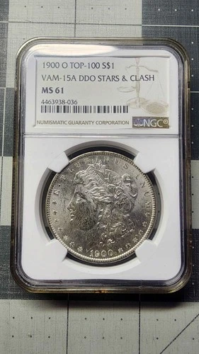 1900 O Morgan Silver Dollar NGC MS-61 VAM-15A DDO STARS & CLASH