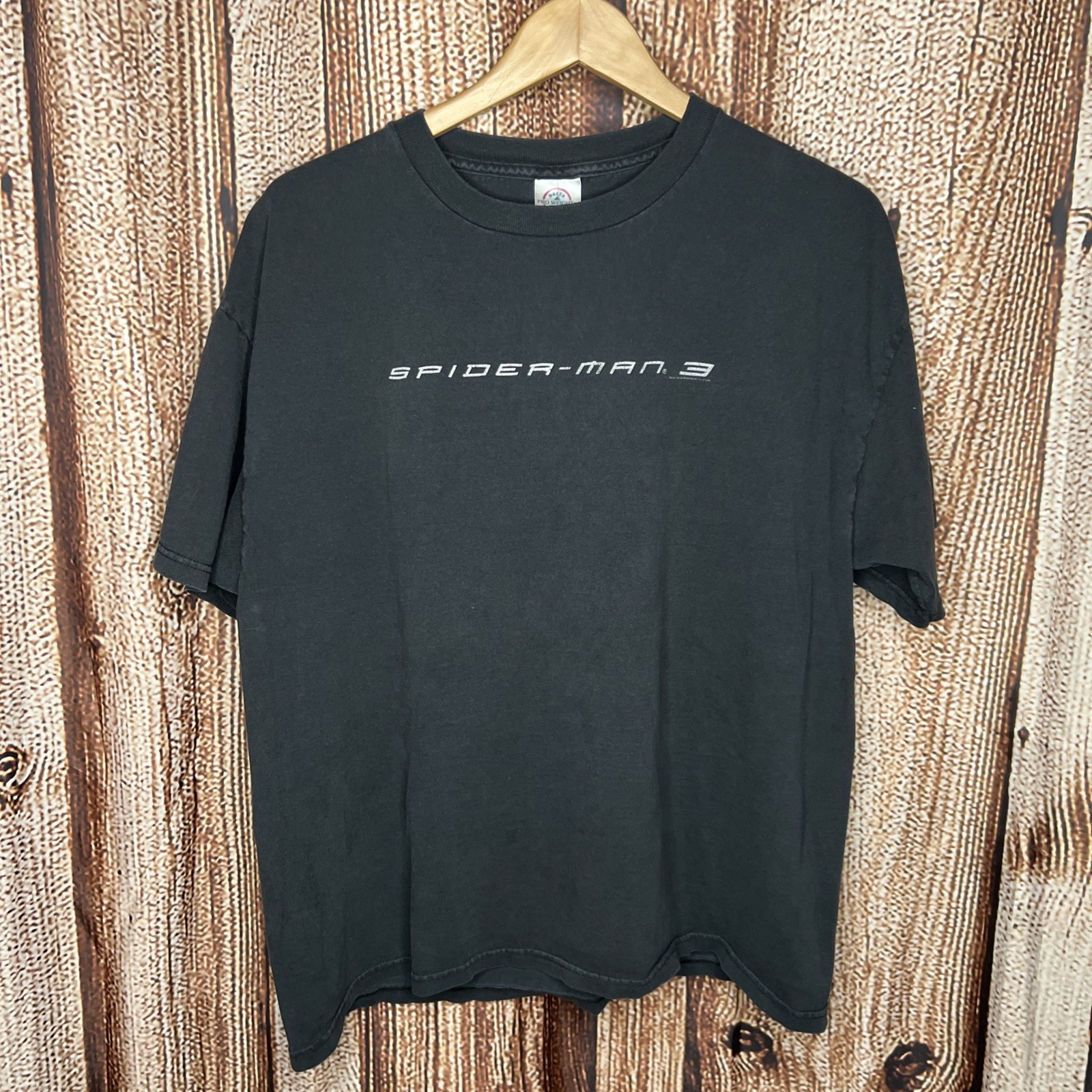 Vintage 2007 spider-man 3 promo t-shirt xl black