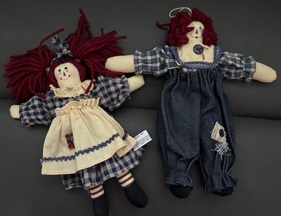 Raggedy Ann and Andy Doll Set 9 in Unicorn Merchandise Corp Vintage Excellent