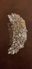 Gold Rhinestone Bridal Hair Comb