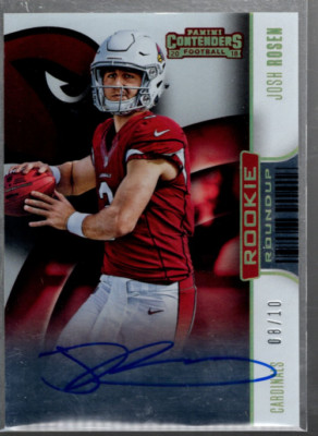 B3639 2018 Panini Contenders Rookie Roundup Autogramme Gold 6 Josh Rosen Kfz /