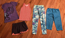  Girls tnt Under Armour Champion Old Navy bag Lot of 5 Size L Large Short Shirt