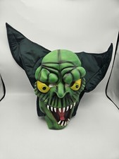 Vintage Rubies Costume Green Monster Green Goblin Latex Adult Halloween Mask