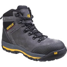 Image of Caterpillar Mens Munising Waterproof Safety Boots Dark Shadow Size 7