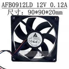 Delta AFB0912LD 9020 DC12V 0.12A 3-Wire Silent Cooling Fan