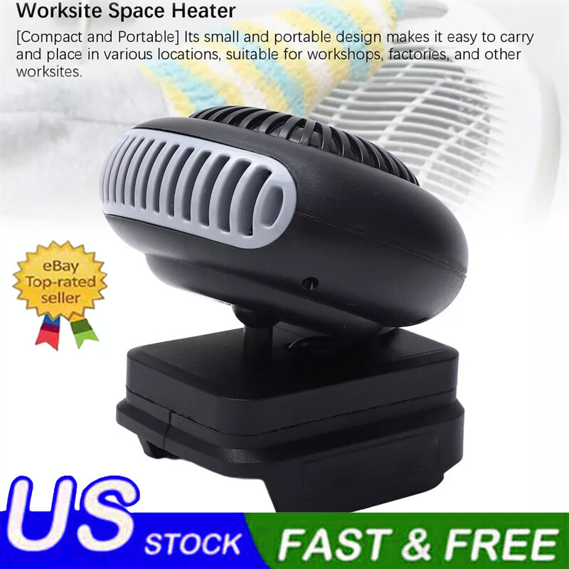 Space Heater 12-48V Battery Powered Electric Heater Fan For BL15 BL1820 BL1840-image