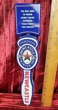 NEWCASTLE WINTER IPA BLUE PORCELAIN USED Beer Tap Draft Heavy Handle Bar Pub
