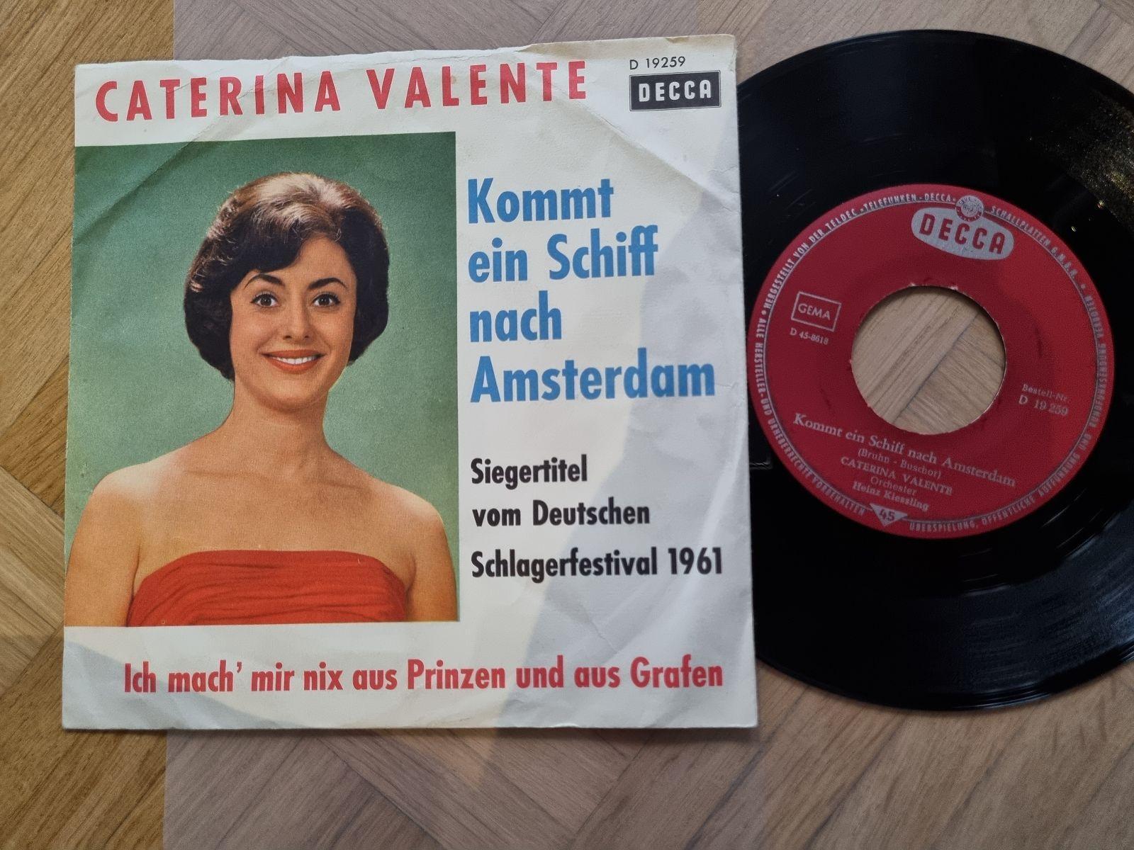 7"" Single Caterina Valente - Kommt ein Schiff nach Amsterdam Vinyl Germany