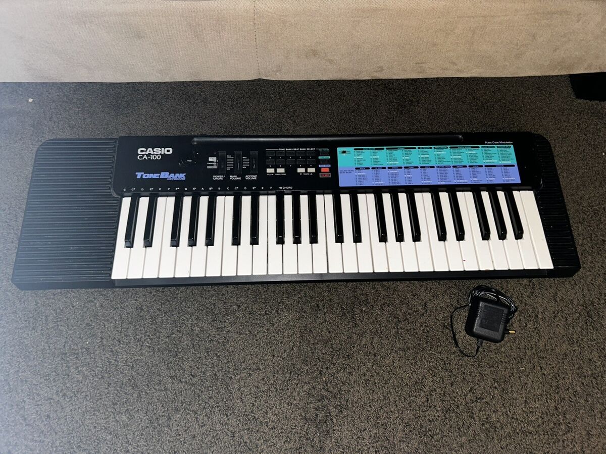 Casio Tone Bank CA-100 49 Key Black Electric Keyboard Tested Casio Tone Bank CA-100 49 Key Black Electric Keyboard Tested