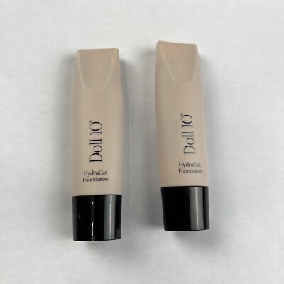 Doll 10 Hydragel Foundation 30 ml 1 oz Hydra Gel NWOB - Lot Of 2 - Deep