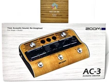 ZOOM AC-3 Preamp for Acoustic Guitar Acoustic Creator Remodeling Effects
